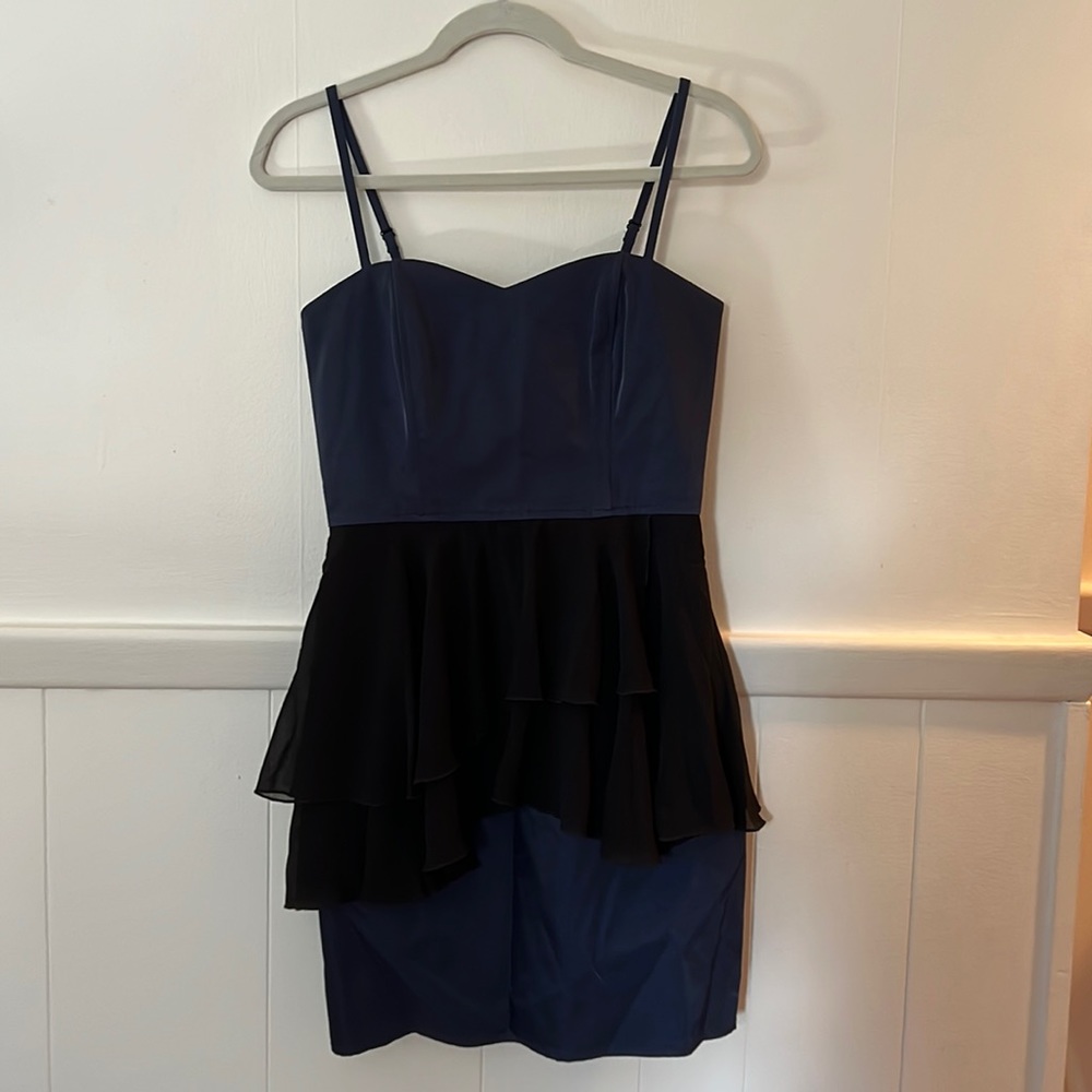 H&M navy & black formal dress, size 8